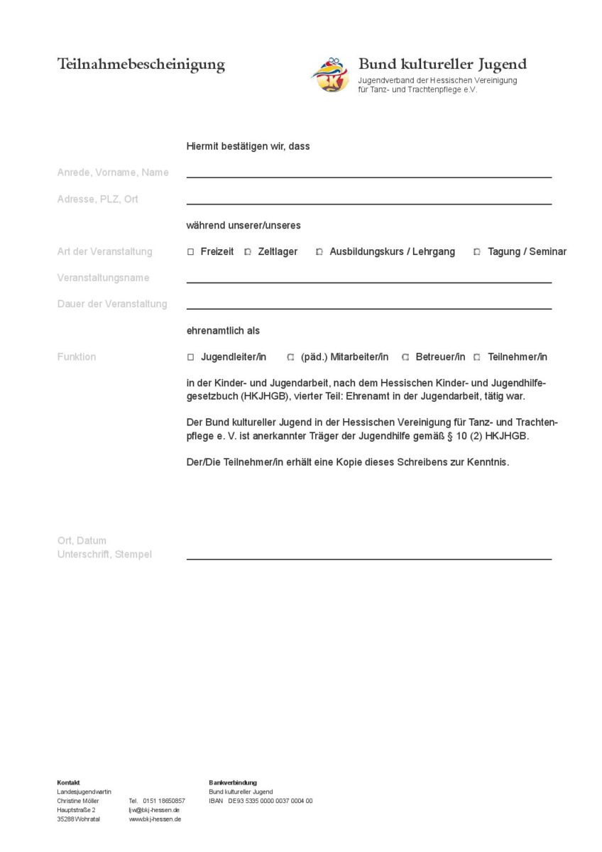 thumbnail of Sonderurlaub Teilnahmebescheinigung