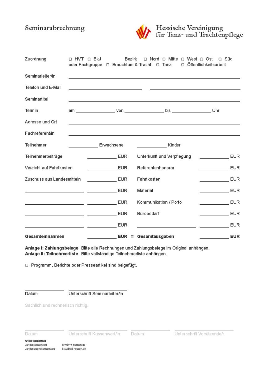 thumbnail of Seminarabrechnung inkl. Anlagen