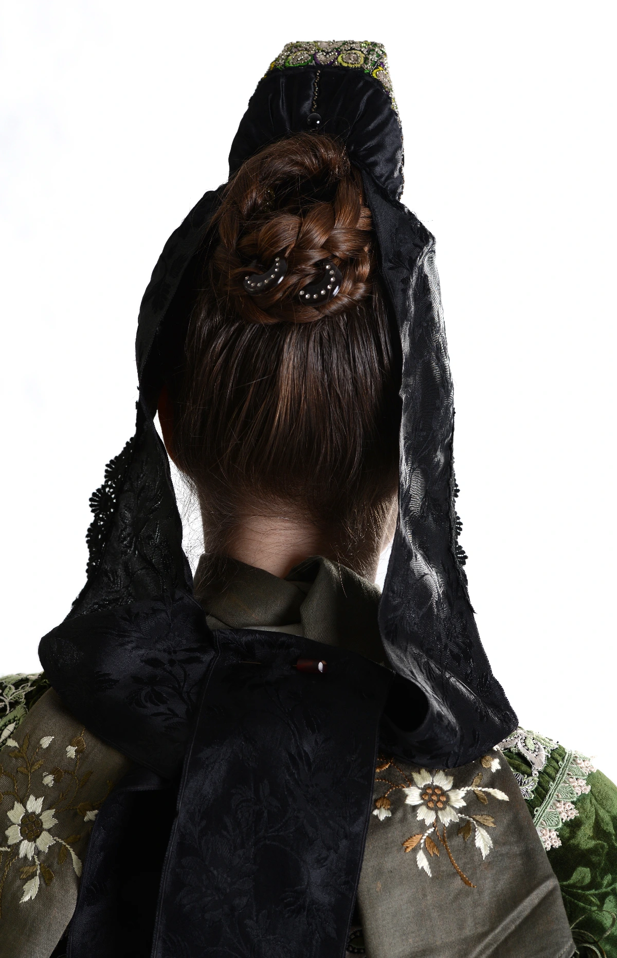 Marburger evangelische Tracht Frau Haartracht Schnatz