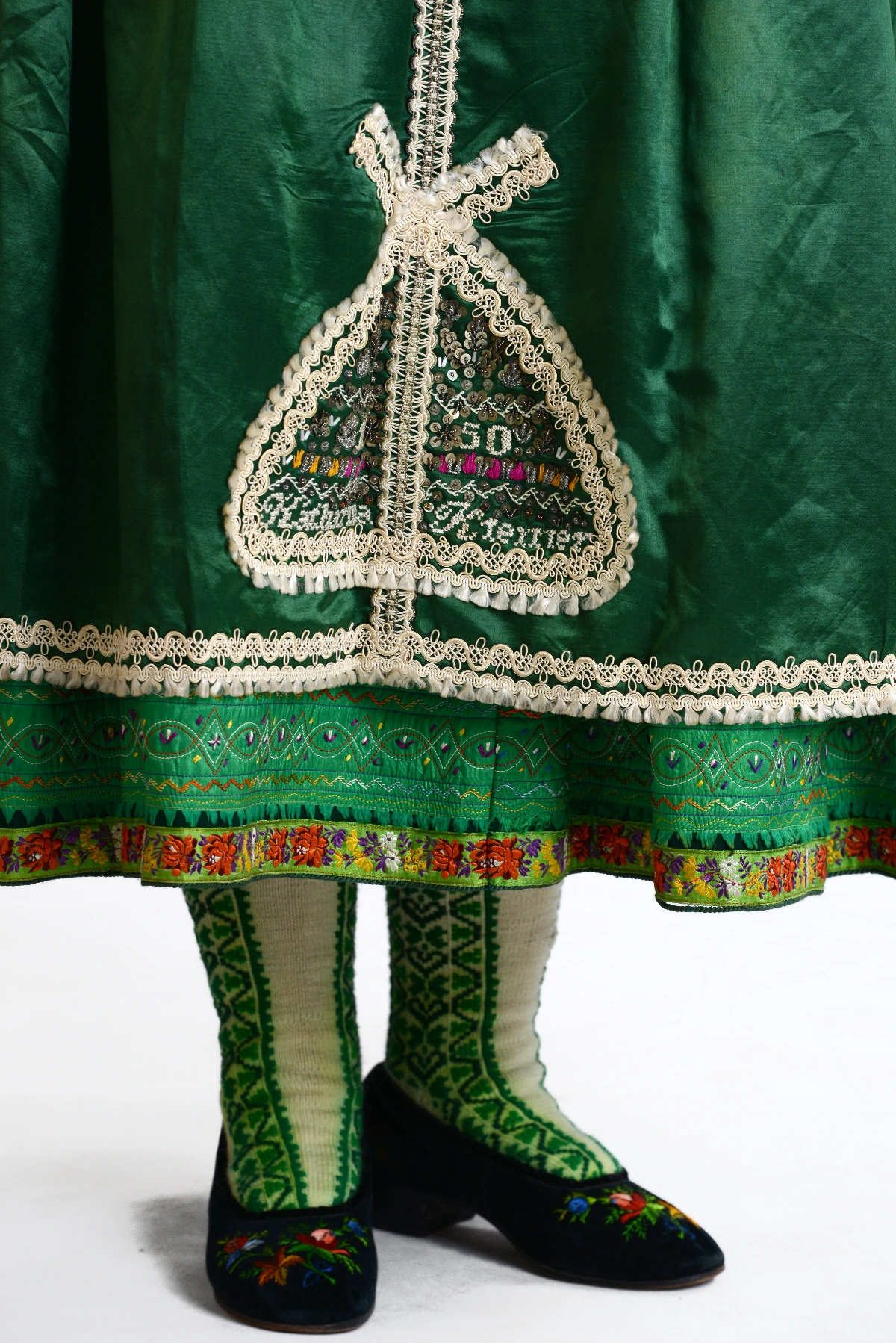 Marburger katholische Tracht Frau Schürze 1