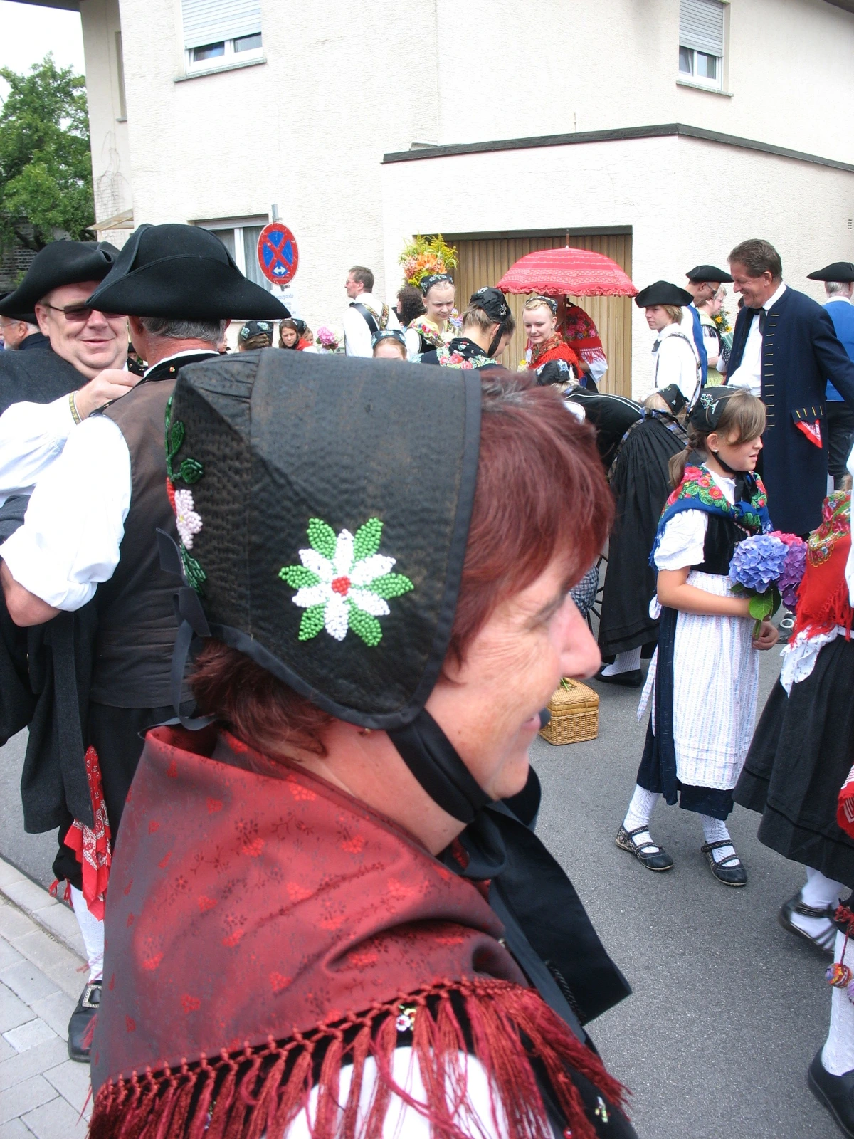 Odenwälder Tracht Frau Kopfbedeckung Erbacher Haube 3