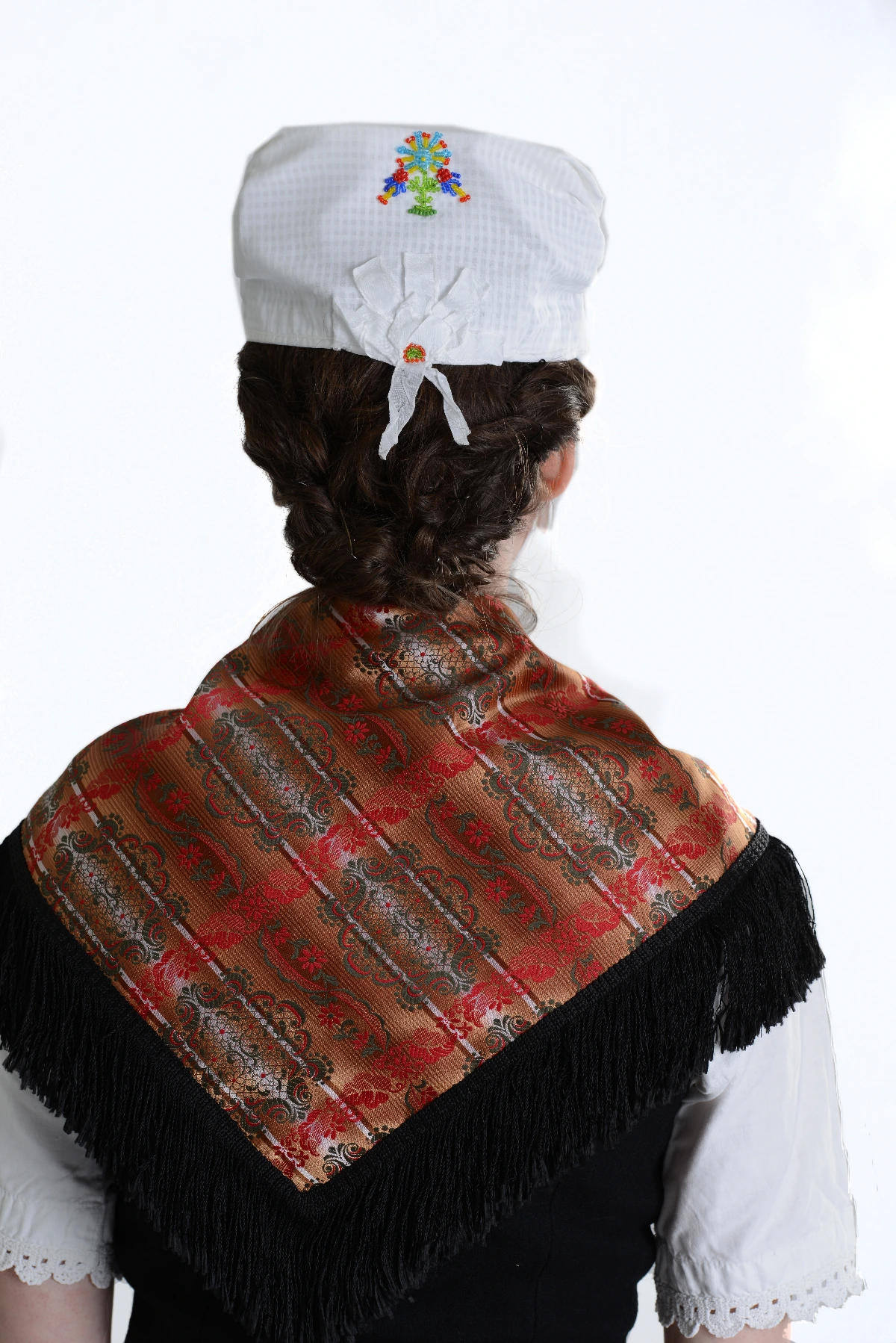 Odenwälder Tracht Frau Schultertuch