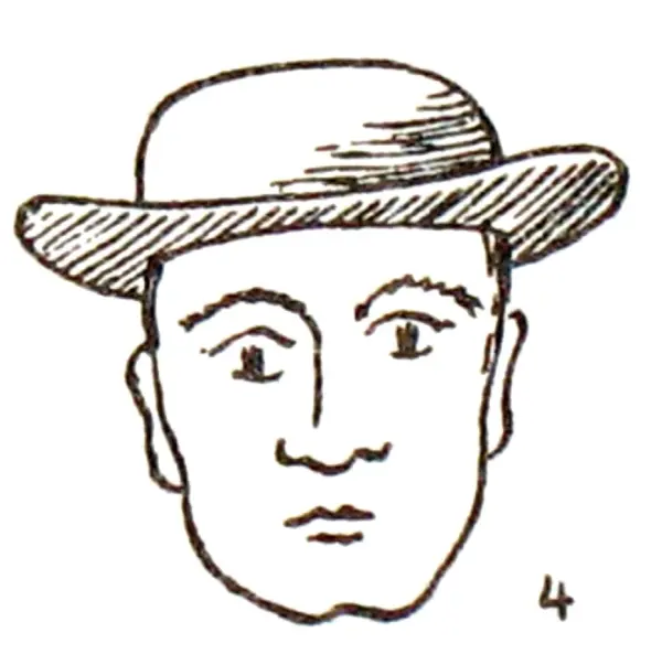 Odenwälder Tracht Mann Kopfbedeckung runder Filzhut