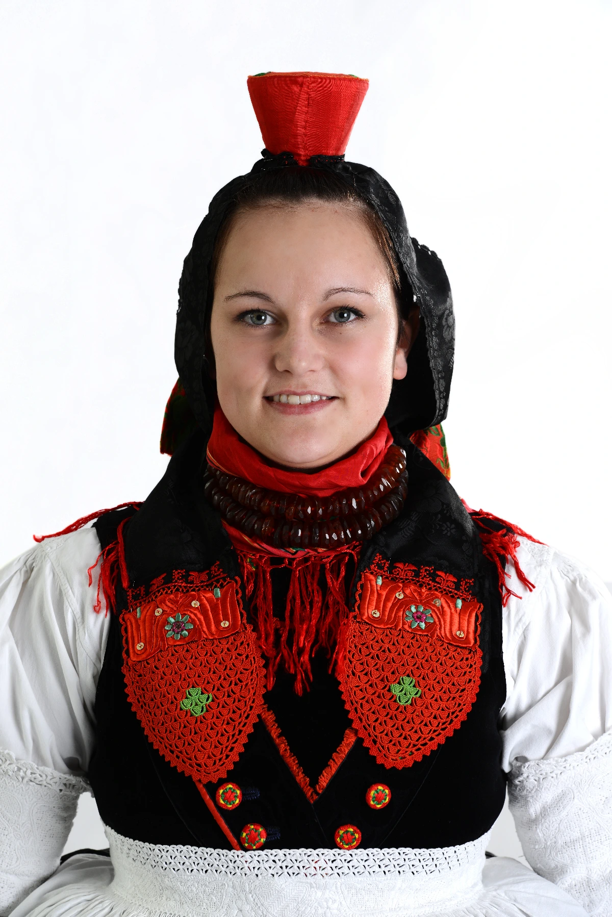 Schwälmer Tracht Frau Halstuch 1
