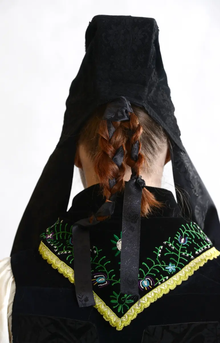 Tracht des Amtes Blankenstein Frau Haartracht