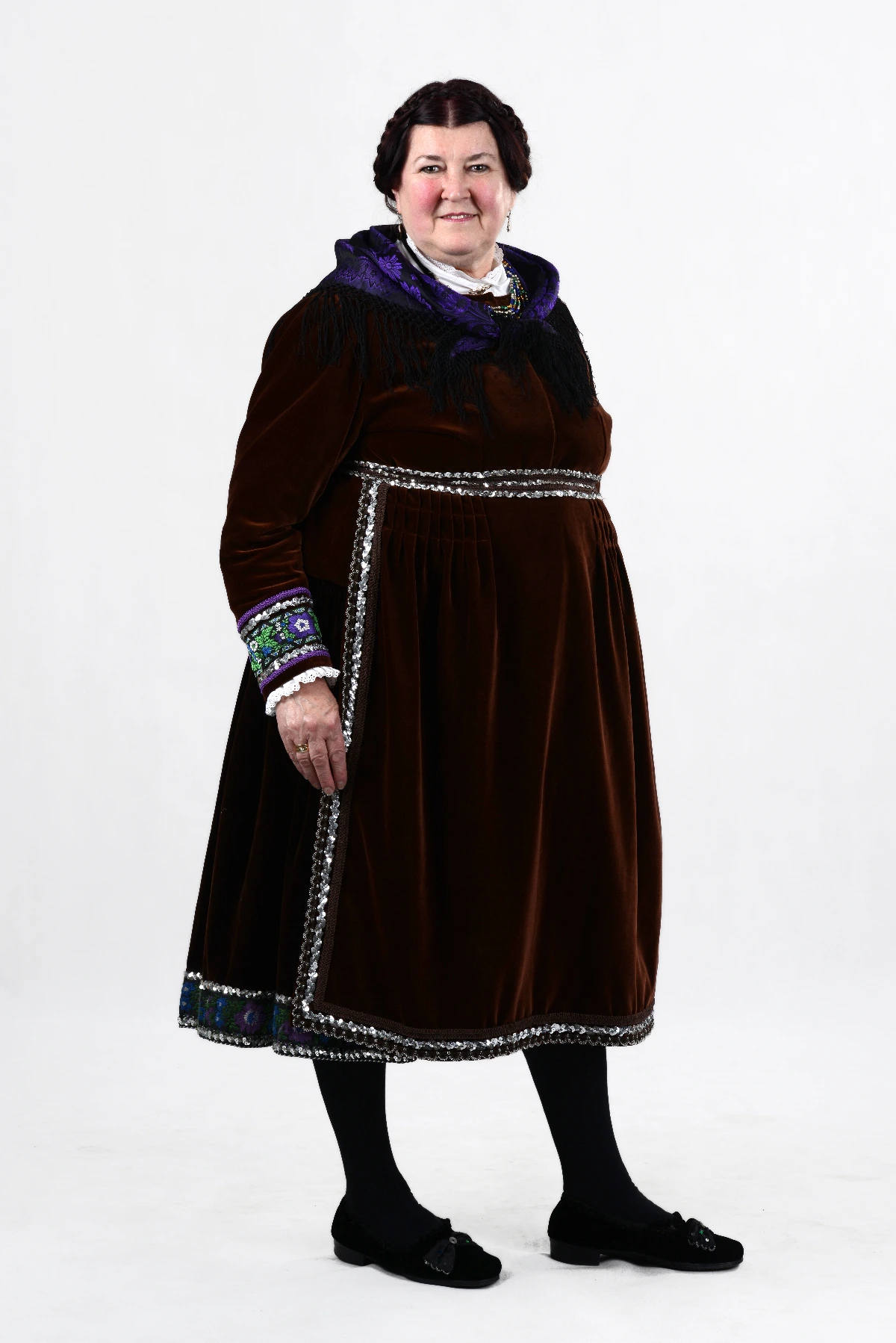 Watzenborner Tracht Frau Schürze