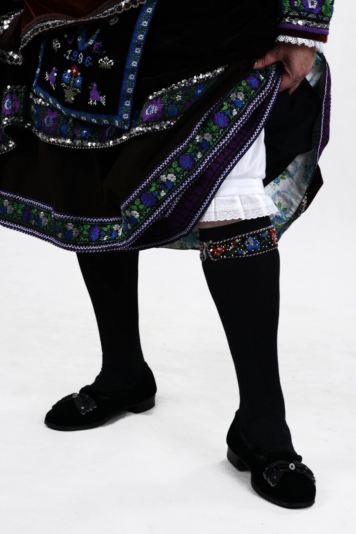 Watzenborner Tracht Frau Strumpfband 1